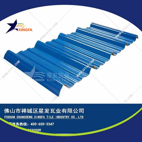 厚度3.0mm蓝色900型PVC塑胶瓦 贵阳工程钢结构厂房防腐隔热塑料瓦 pvc多层防腐瓦生产网上销售